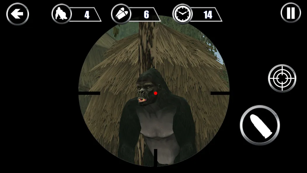 Gorilla Hunter: Hunting games (Мод: Безлимитные патроны и мощное оружие) — скачать на Андроид — скриншот 4