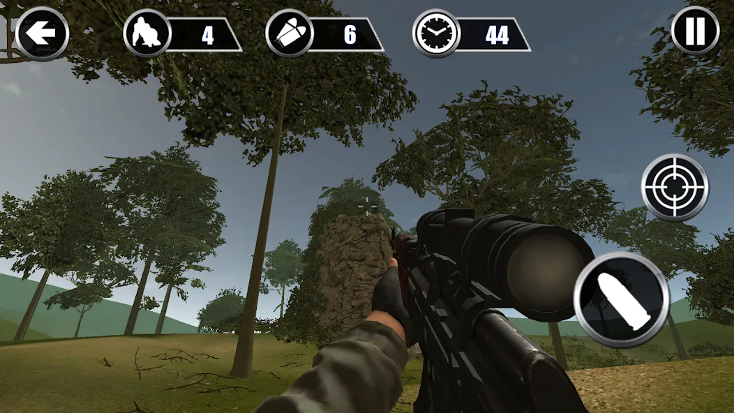 Gorilla Hunter: Hunting games (Мод: Безлимитные патроны и мощное оружие) — скачать на Андроид — скриншот 5