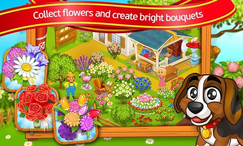 Farm Town: Cartoon Story на телефон — скачать мод: Много монет и всё открыто — скриншот 3