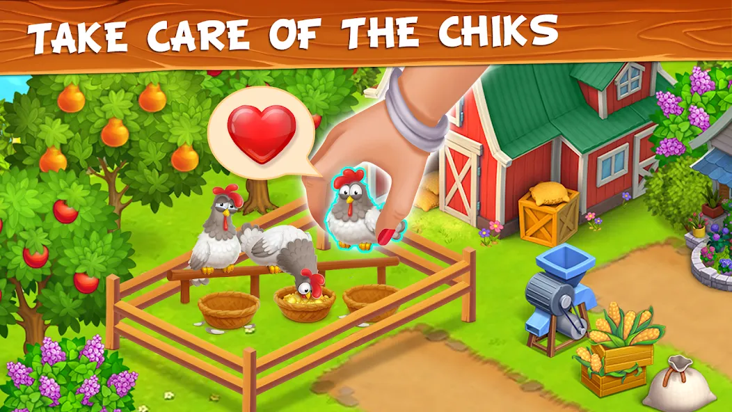 Скачать Farm Town - Family Farming Day Mod APK — Безлимитные монеты и ресурсы — скриншот 4 Скачать Farm Town - Family Farming Day Mod APK — Безлимитные монеты и ресурсы — скриншот 4
