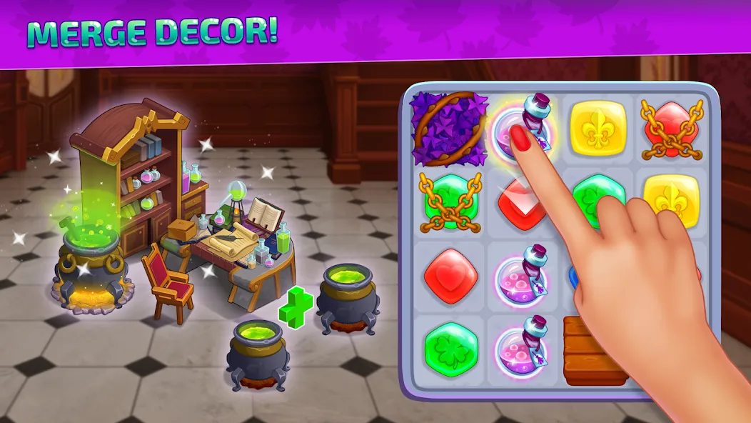 Скачать Chloe's Merge: House Design Mod APK — Безлимитные деньги и все предметы — скриншот 2