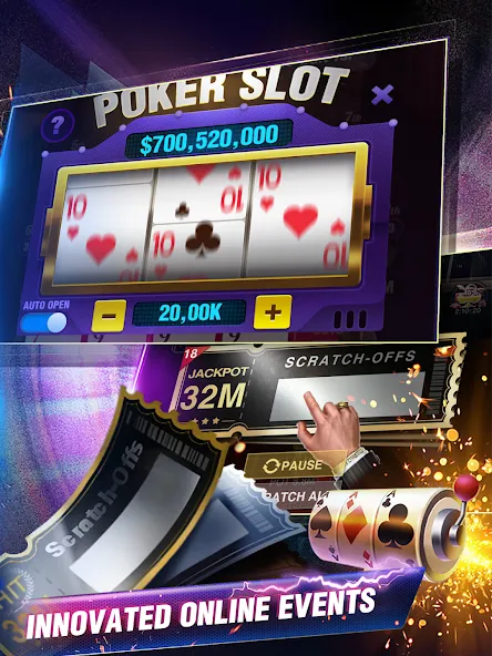 Holdem or Foldem - Texas Poker взломанный APK — Безлимитные фишки и открыты турниры — скриншот 5 Holdem or Foldem - Texas Poker взломанный APK — Безлимитные фишки и открыты турниры — скриншот 5