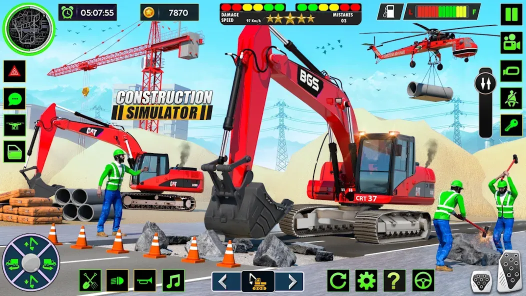 Real Road Construction Games взлом на Андроид — Безлимитные деньги и техника — скриншот 5 Real Road Construction Games взлом на Андроид — Безлимитные деньги и техника — скриншот 5
