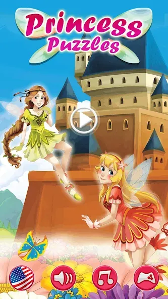 Мод Princess Girls Puzzles - Kids — Открыты все пазлы и уровни, скачать APK — скриншот 1