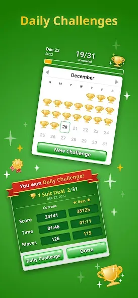 Скачать Spider Solitaire Classic Mod APK — Без рекламы и все масти открыты — скриншот 4