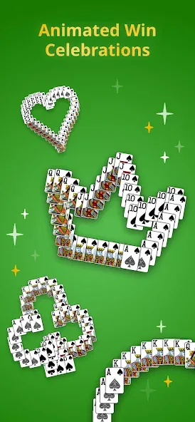 Скачать Spider Solitaire Classic Mod APK — Без рекламы и все масти открыты — скриншот 5