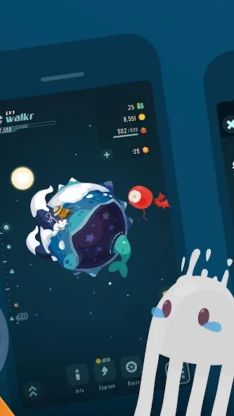 Мод Walkr: Fitness Space Adventure — Безлимитная энергия и монеты, скачать APK — скриншот 5 Мод Walkr: Fitness Space Adventure — Безлимитная энергия и монеты, скачать APK — скриншот 5