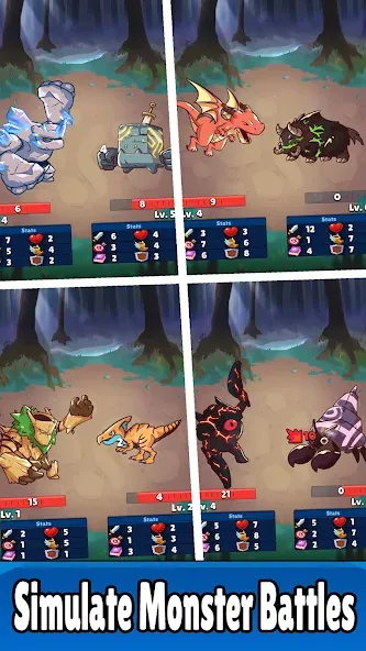 Скачать Monster RPG: AFK Idle Clicker последней версии — Много денег и усиленные монстры — скриншот 2