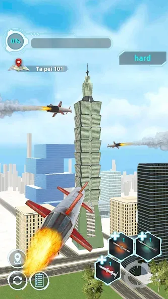 Скачать взлом City Demolish: Rocket Smash! — Безлимитные ракеты и разрушения — скриншот 2 Скачать взлом City Demolish: Rocket Smash! — Безлимитные ракеты и разрушения — скриншот 2