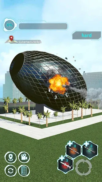 Скачать взлом City Demolish: Rocket Smash! — Безлимитные ракеты и разрушения — скриншот 3 Скачать взлом City Demolish: Rocket Smash! — Безлимитные ракеты и разрушения — скриншот 3