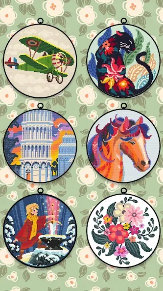 Cross Stitch Club взломанный APK — Разблокированы все узоры и нитки — скриншот 1 Cross Stitch Club взломанный APK — Разблокированы все узоры и нитки — скриншот 1