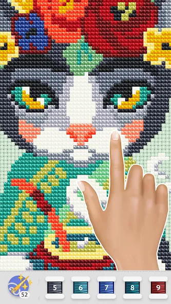 Cross Stitch Club взломанный APK — Разблокированы все узоры и нитки — скриншот 3 Cross Stitch Club взломанный APK — Разблокированы все узоры и нитки — скриншот 3