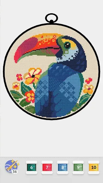 Cross Stitch Club взломанный APK — Разблокированы все узоры и нитки — скриншот 4 Cross Stitch Club взломанный APK — Разблокированы все узоры и нитки — скриншот 4