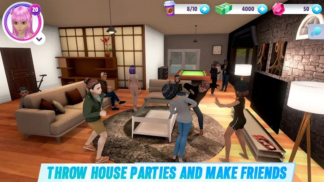 Virtual Sim Story: Home & Life MOD APK: Безлимитные деньги и ресурсы — скриншот 1 Virtual Sim Story: Home & Life MOD APK: Безлимитные деньги и ресурсы — скриншот 1