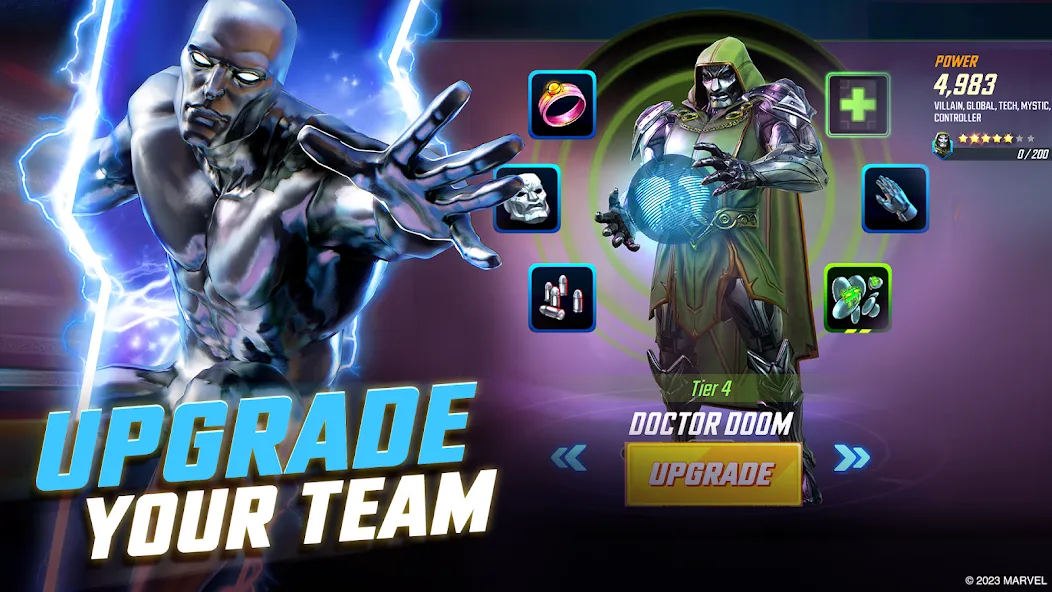 MARVEL Strike Force: Squad RPG мод на Андроид: Безлимитные ресурсы и усиленная команда — скриншот 5 MARVEL Strike Force: Squad RPG мод на Андроид: Безлимитные ресурсы и усиленная команда — скриншот 5