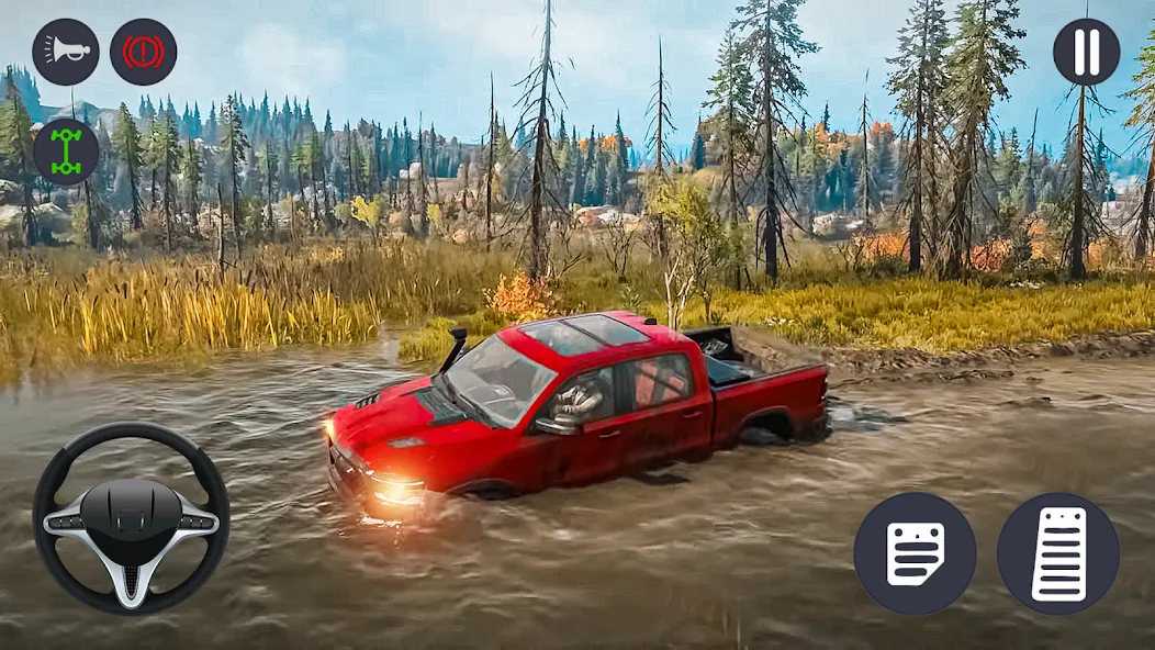 4x4 Jeep Offroad Car Driving взломанный APK — Безлимитные деньги и топливо — скриншот 3
