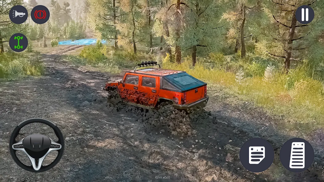 4x4 Jeep Offroad Car Driving взломанный APK — Безлимитные деньги и топливо — скриншот 4