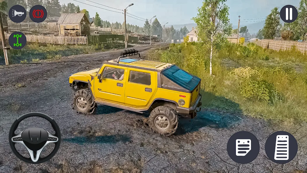 4x4 Jeep Offroad Car Driving взломанный APK — Безлимитные деньги и топливо — скриншот 5