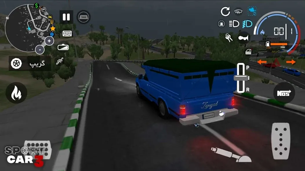 Sport car 3 : Taxi & Police - на телефон — скачать мод: Безлимитные деньги и топливо — скриншот 2