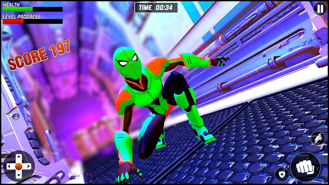 Strange Robot Spider hero Game — Неограниченные деньги и все уровни, скачать мод APK — скриншот 2 Strange Robot Spider hero Game — Неограниченные деньги и все уровни, скачать мод APK — скриншот 2