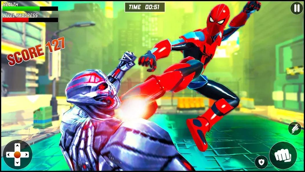 Strange Robot Spider hero Game — Неограниченные деньги и все уровни, скачать мод APK — скриншот 3 Strange Robot Spider hero Game — Неограниченные деньги и все уровни, скачать мод APK — скриншот 3