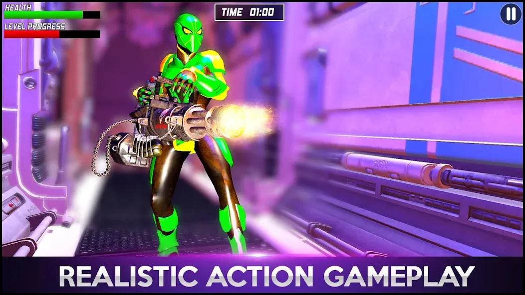 Strange Robot Spider hero Game — Неограниченные деньги и все уровни, скачать мод APK — скриншот 4 Strange Robot Spider hero Game — Неограниченные деньги и все уровни, скачать мод APK — скриншот 4