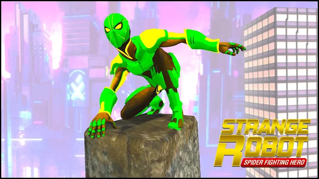 Strange Robot Spider hero Game — Неограниченные деньги и все уровни, скачать мод APK — скриншот 5 Strange Robot Spider hero Game — Неограниченные деньги и все уровни, скачать мод APK — скриншот 5