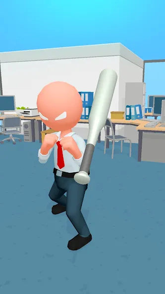Crazy Office — Slap & Smash бесплатно на Андроид — мод: Без рекламы и всё открыто — скриншот 3
