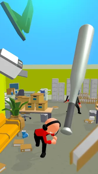 Crazy Office — Slap & Smash бесплатно на Андроид — мод: Без рекламы и всё открыто — скриншот 4