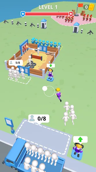 Army War Camp—Battle Game MOD APK скачать на Андроид — Безлимитные ресурсы и усиленная армия — скриншот 1