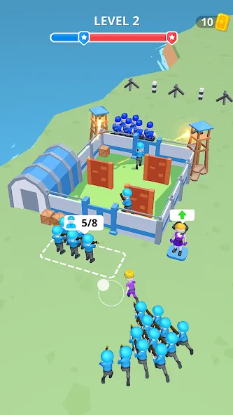 Army War Camp—Battle Game MOD APK скачать на Андроид — Безлимитные ресурсы и усиленная армия — скриншот 2