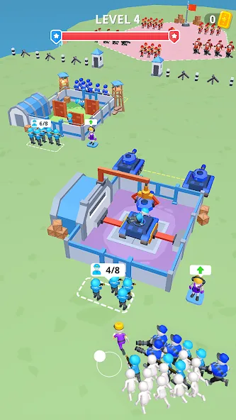 Army War Camp—Battle Game MOD APK скачать на Андроид — Безлимитные ресурсы и усиленная армия — скриншот 4