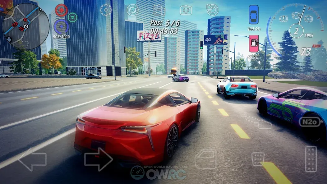 OWRC: Open World Racing Cars — последняя версия с модом (Безлимитные деньги и топливо) — скриншот 1