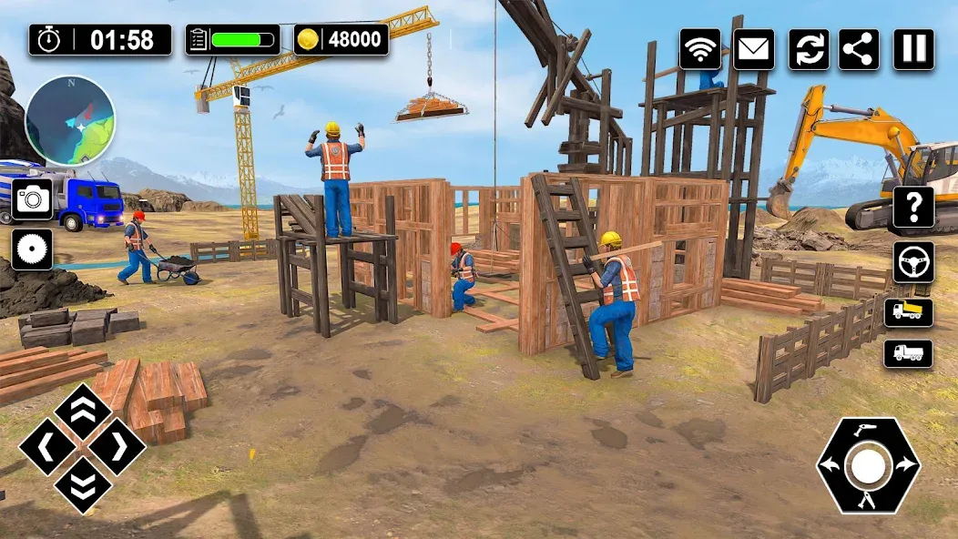 Wood House Construction Game — последняя версия с модом (Все материалы и ресурсы доступны) — скриншот 2 Wood House Construction Game — последняя версия с модом (Все материалы и ресурсы доступны) — скриншот 2