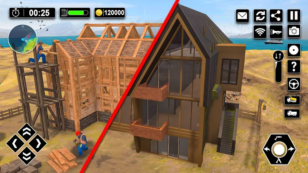 Wood House Construction Game — последняя версия с модом (Все материалы и ресурсы доступны) — скриншот 4 Wood House Construction Game — последняя версия с модом (Все материалы и ресурсы доступны) — скриншот 4