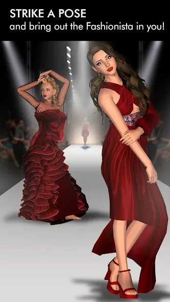 Fashion Empire - Dressup Sim на телефон — скачать мод: Безлимитные деньги и все наряды — скриншот 2