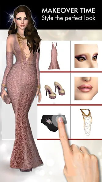 Fashion Empire - Dressup Sim на телефон — скачать мод: Безлимитные деньги и все наряды — скриншот 3