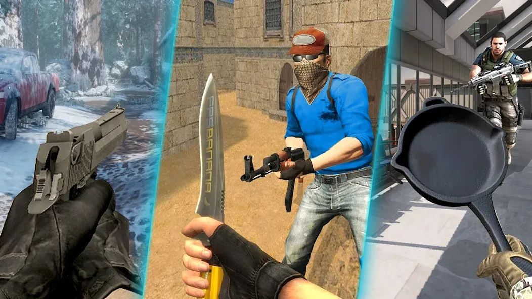 Anti Terrorist Shooting Game мод на Андроид: Безлимитные патроны и здоровье — скриншот 4