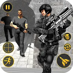 Anti Terrorist Shooting Game мод на Андроид: Безлимитные патроны и здоровье