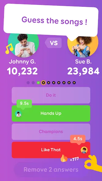 SongPop® - Guess The Song MOD APK: Безлимитные подсказки и песни — скриншот 1 SongPop® - Guess The Song MOD APK: Безлимитные подсказки и песни — скриншот 1