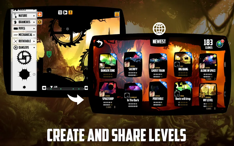 Скачать BADLAND мод — Безлимитные монеты и открытые уровни — скриншот 5