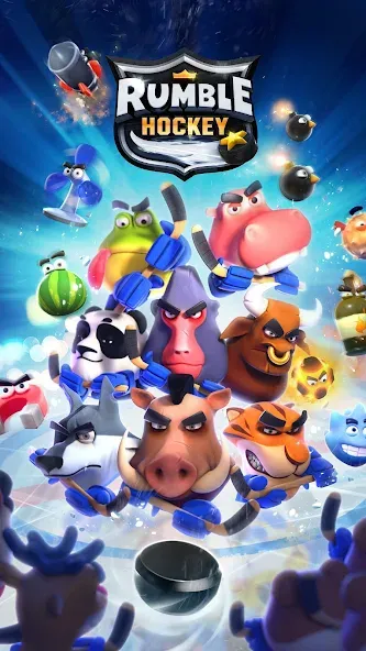 Rumble Hockey взлом на Андроид — Безлимитные деньги и все карты открыты — скриншот 5