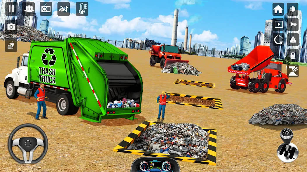 Trash Truck Games Simulator 3D — взломанная версия, Безлимитные деньги и всё открыто — скриншот 3 Trash Truck Games Simulator 3D — взломанная версия, Безлимитные деньги и всё открыто — скриншот 3