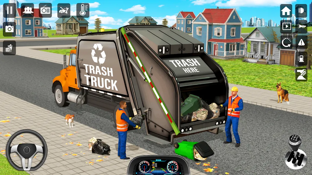Trash Truck Games Simulator 3D — взломанная версия, Безлимитные деньги и всё открыто — скриншот 4 Trash Truck Games Simulator 3D — взломанная версия, Безлимитные деньги и всё открыто — скриншот 4