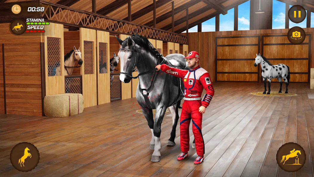 Horse Racing Game: Horse Games взлом на Андроид — Безлимитные деньги и быстрые лошади — скриншот 1 Horse Racing Game: Horse Games взлом на Андроид — Безлимитные деньги и быстрые лошади — скриншот 1