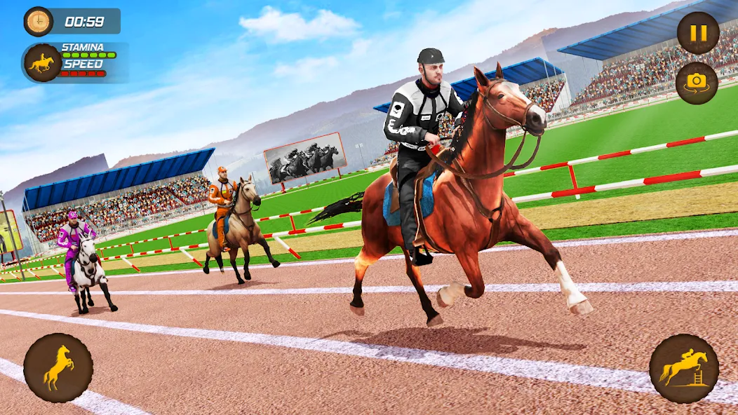 Horse Racing Game: Horse Games взлом на Андроид — Безлимитные деньги и быстрые лошади — скриншот 4 Horse Racing Game: Horse Games взлом на Андроид — Безлимитные деньги и быстрые лошади — скриншот 4