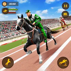 Horse Racing Game: Horse Games взлом на Андроид — Безлимитные деньги и быстрые лошади