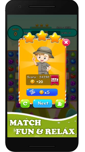 Fruits Mania 2024 (Мод: Безлимитные монеты и жизни) — скачать на Андроид — скриншот 1