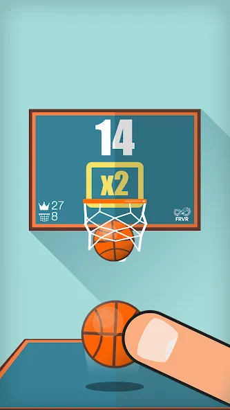 Скачать Basketball FRVR - Dunk Shoot мод — Безлимитные монеты и открытые уровни — скриншот 5