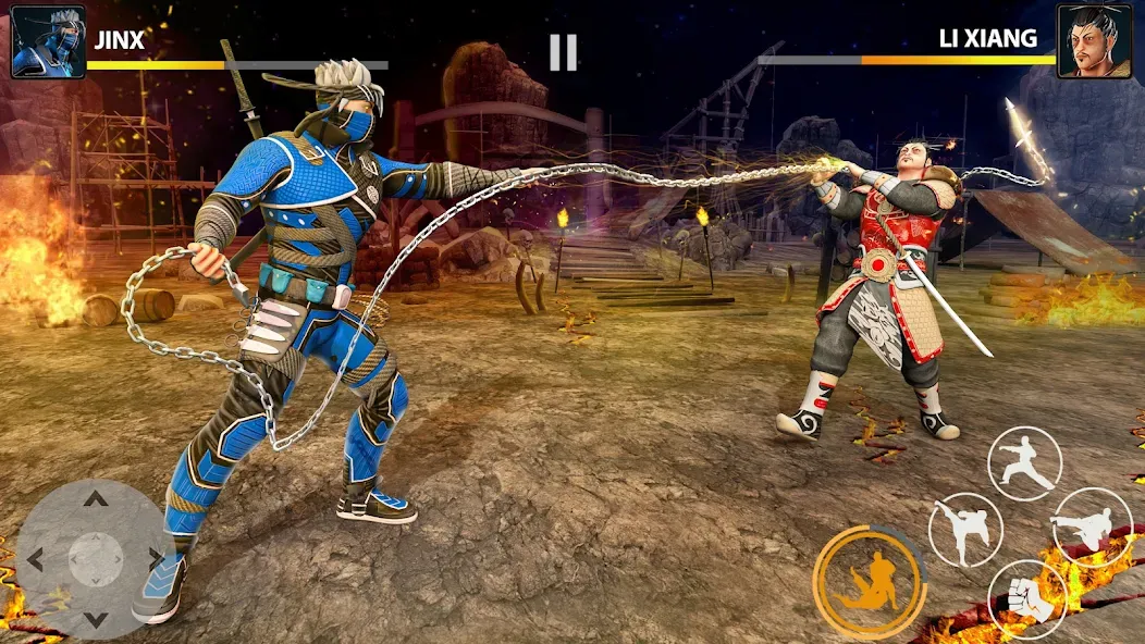 Скачать Ninja Clash: Karate Fighters последней версии — Безлимитные деньги и энергия — скриншот 2